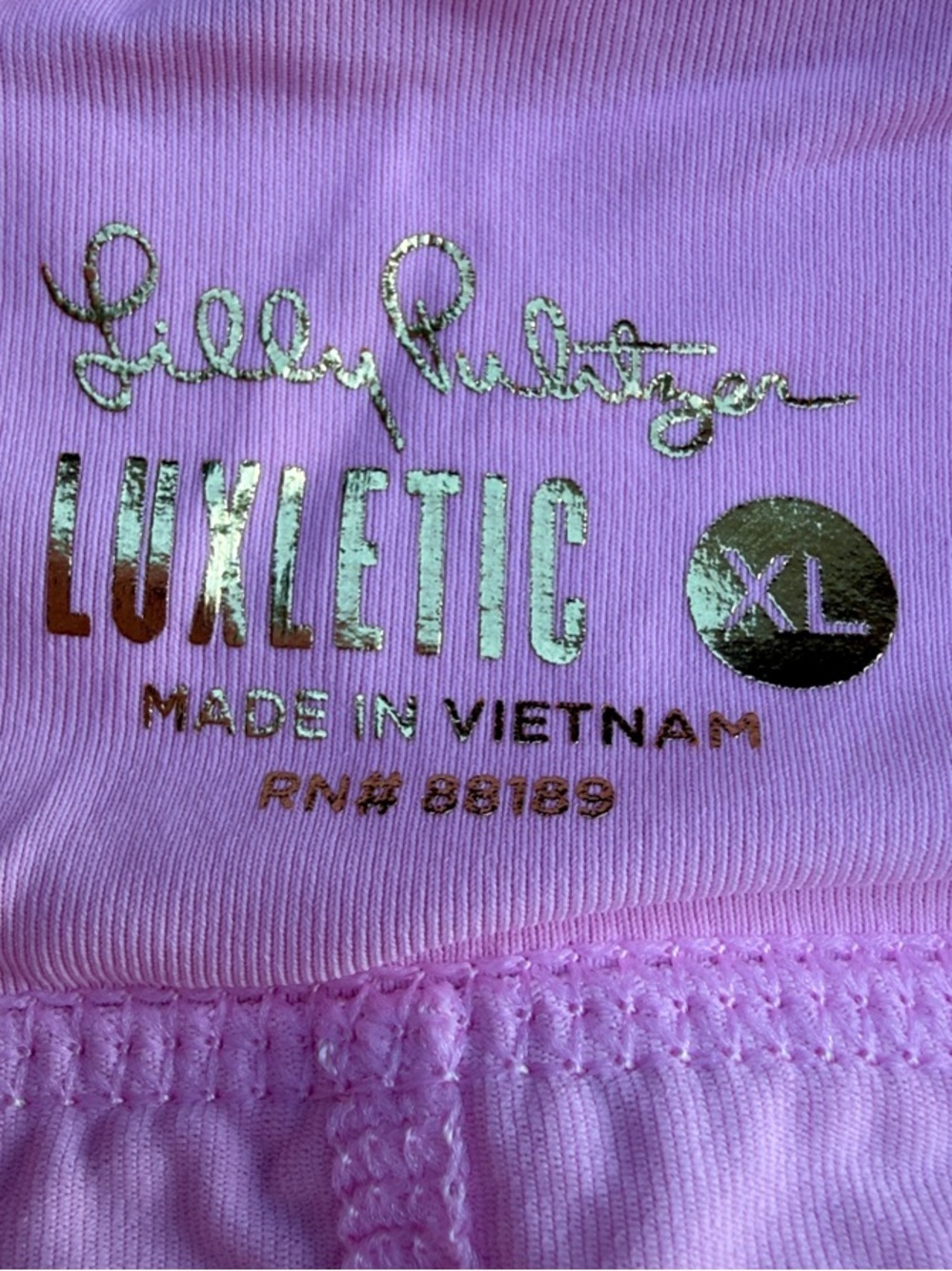 Lilly Pulitzer Luxletic Skort XL Pink Tropical Floral Built-In Shorts Pockets - Picture 5 of 5